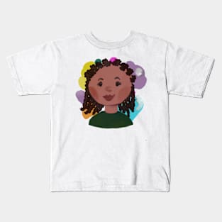 Bitty Braided Beauty Kids T-Shirt